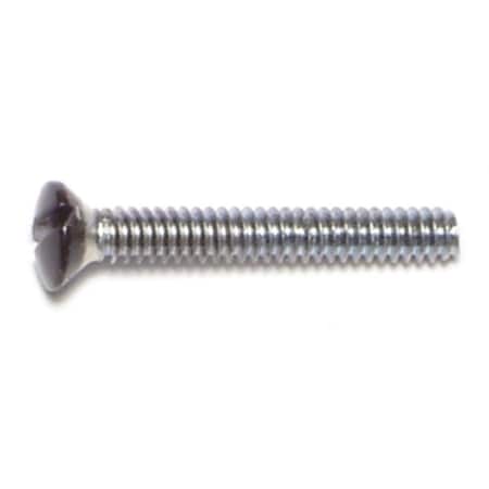 Midwest Fastener #6-32 x 1 in Slotted Oval Machine Screw, Zinc Brown Steel, 20 PK 68568